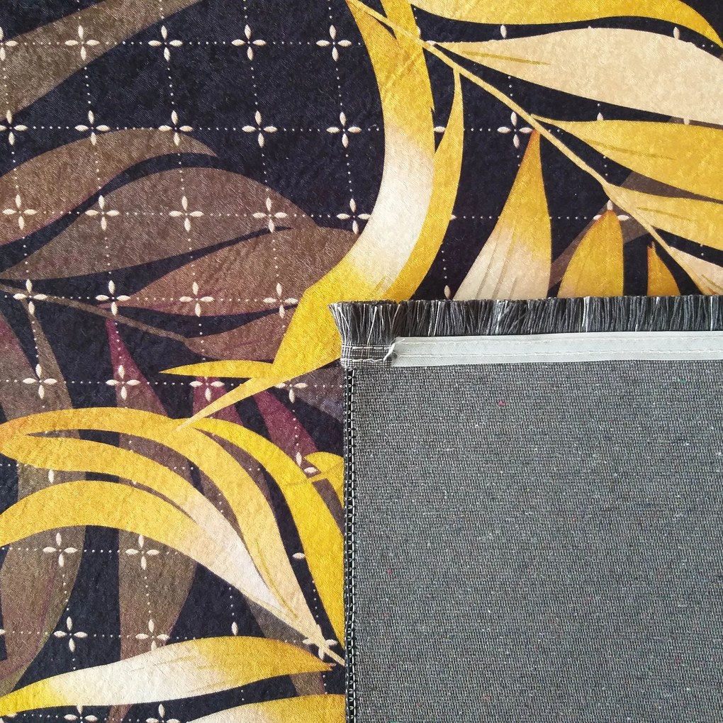 DY ČIERNY a ZLATÝ koberec 08 Rozmer: 120x180 cm