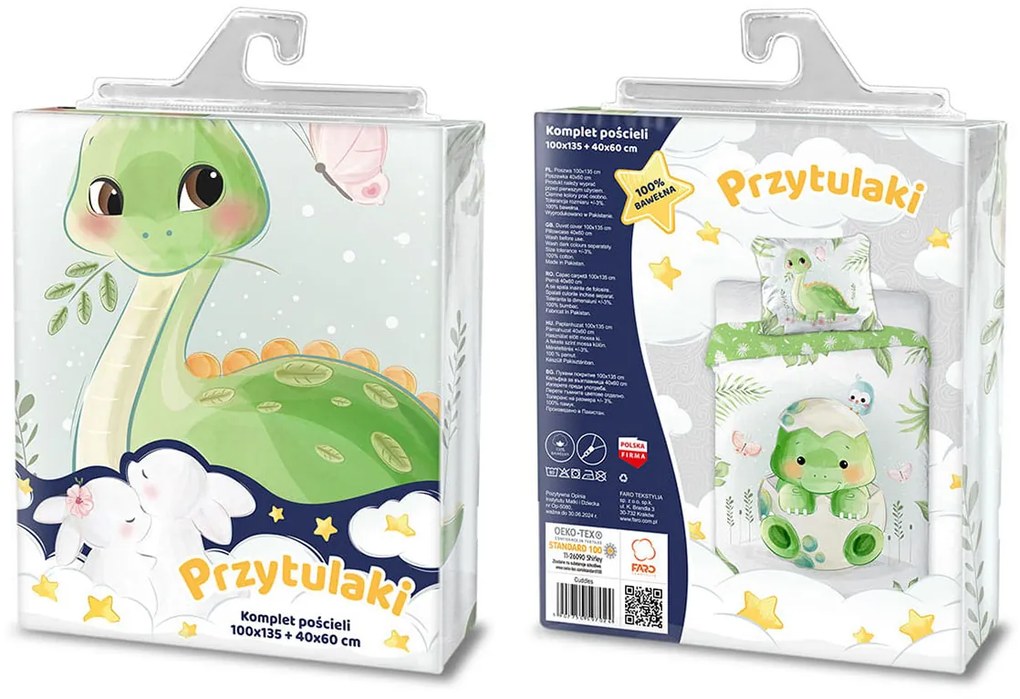 Faro Tekstylia Obliečky do postieľky DINO