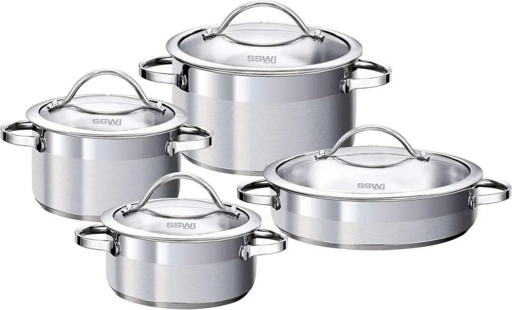 Sada hrncov Pulpo (8 dielov), nerezová ocel