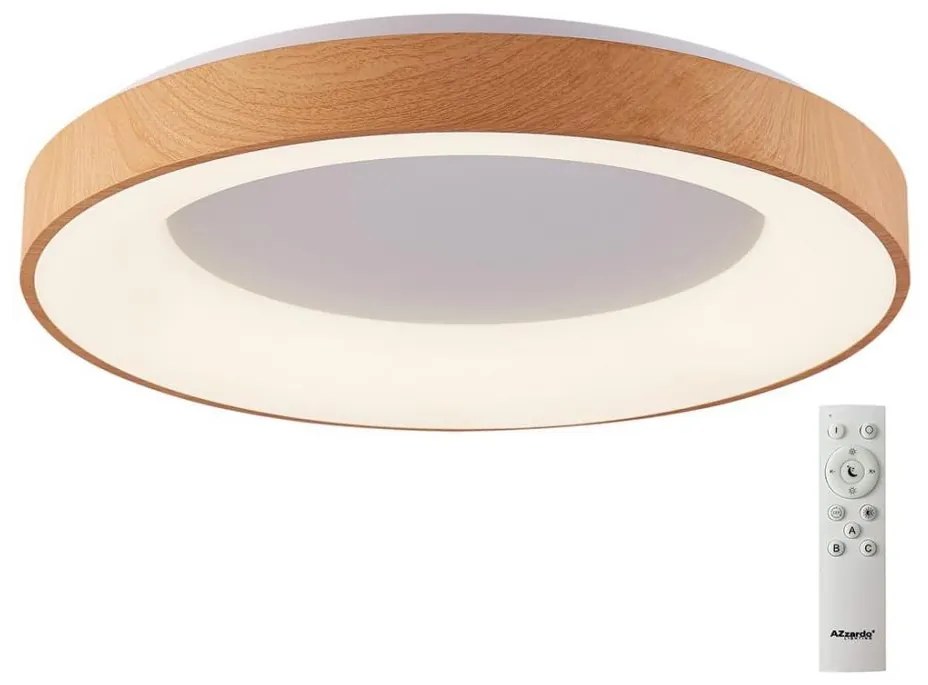 Azzardo AZ4997 - LED Stmievateľné stropné svietidlo SANTANA LED/80W/230V hnedá +DO