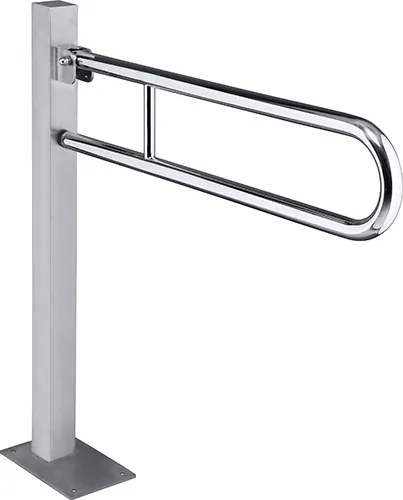 Bemeta Design HELP: Madlo, 813 mm, v tvare U, sklopné, ukotvené do zeme, bez krytky, nerez, lesk - 301107601