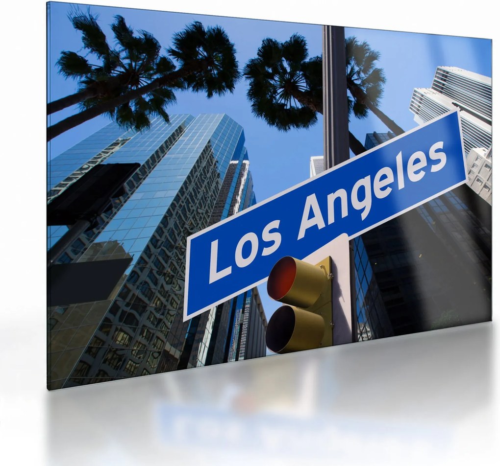 Sklenený obraz - Los Angeles (70x50 cm)