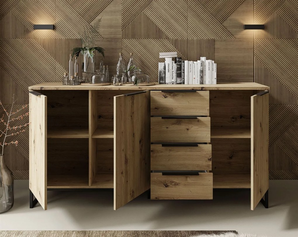 VALBO KOMODA DUB ARTISAN 178 cm