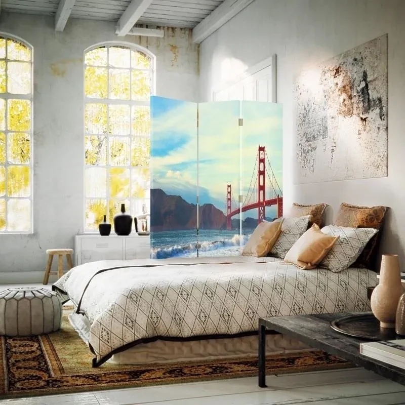 Gario Paraván Golden Gate Bridge Rozmery: 145 x 170 cm, Prevedenie: Klasický paraván