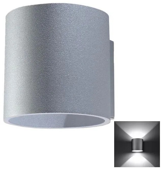 Sollux SL.0049 - Nástenné svietidlo ORBIS 1 1xG9/40W/230V šedá