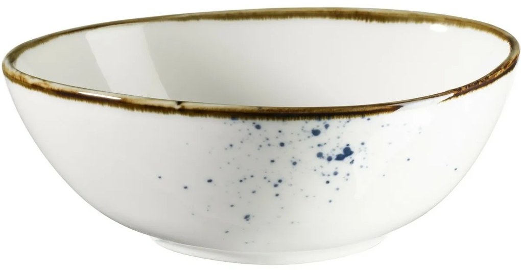 Mäser Oválna miska Pintar Biele modré bodky 15,5 x13,5 cm, M
