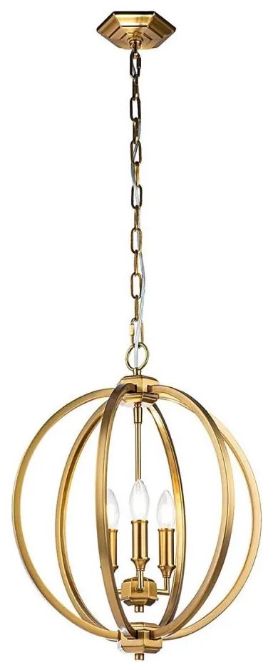 Feiss FE-CORINNE-3P-M-BB - Luster na reťazi CORINNE 3xE14/60W/230V