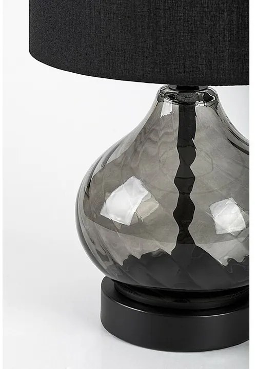 Rabalux 74034 dekoratívna stolná lampa Pirelo, E14, 1x max. 25W, čierna