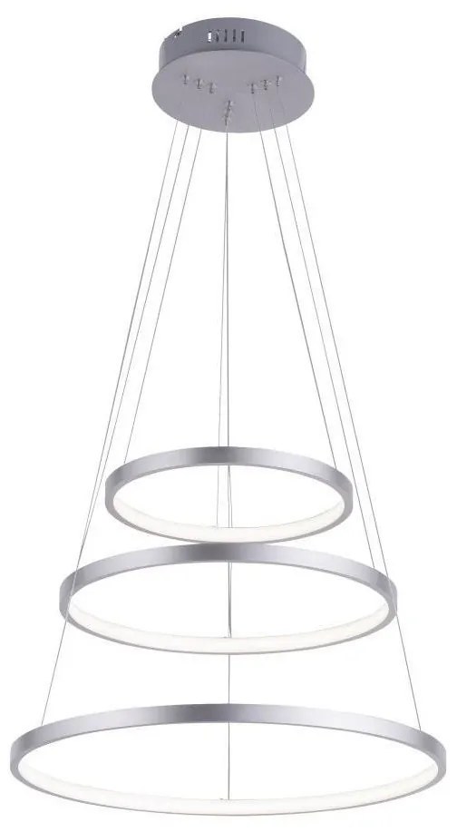 LED Stmievateľný luster na lanku CIRCLE 1xLED/15W/230V + LED/20W + LED/25W