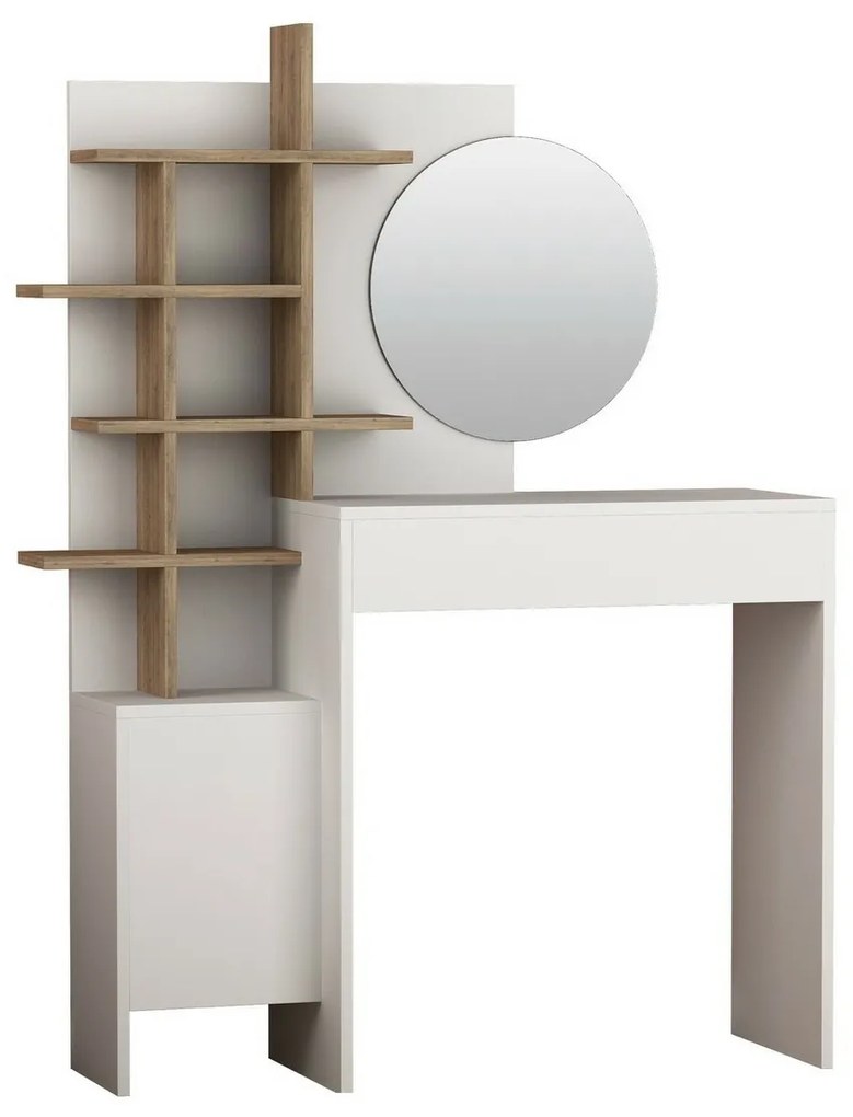 Toaletný stolík Mup White and Oak