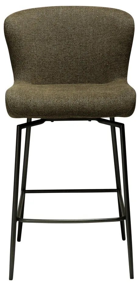 Khaki čalúnená barová stolička (výška sedadla 67,5 cm) Glam – DAN-FORM Denmark