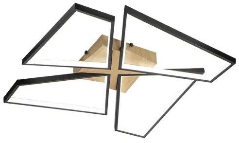 LED Stmievateľné stropné svietidlo LED/115W/230V 3000-6500K hnedá/čierna + DO