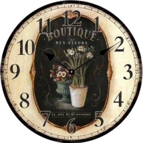 Drevené hodiny Boquet 29 cm
