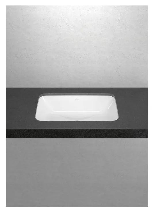 Villeroy & Boch ARCHITECTURA - Zápustné umývadlo 570x370 mm, bez prepadu, biela alpin 5A776101