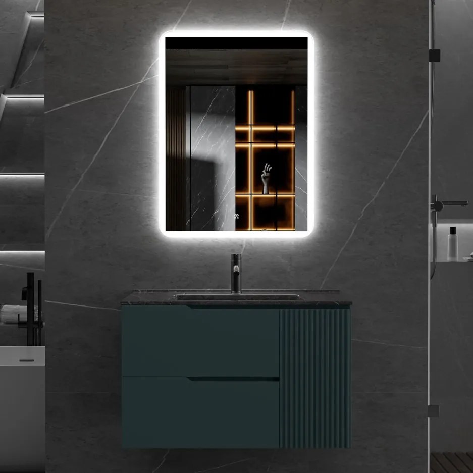 Erga Ava, LED zrkadlo 60x80cm, 2185 lm, 6500K, predné/zadné osvetlenie, ERG-V01-120-6080-00