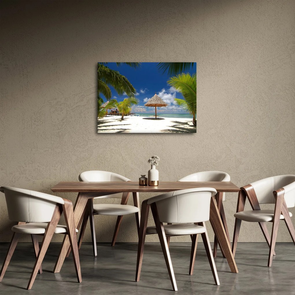 Obraz - Pláž s bielym pieskom (70x50 cm)
