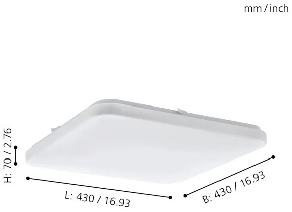 Eglo 97876 - LED Stropné svietidlo FRANIA LED/33,5W/230V
