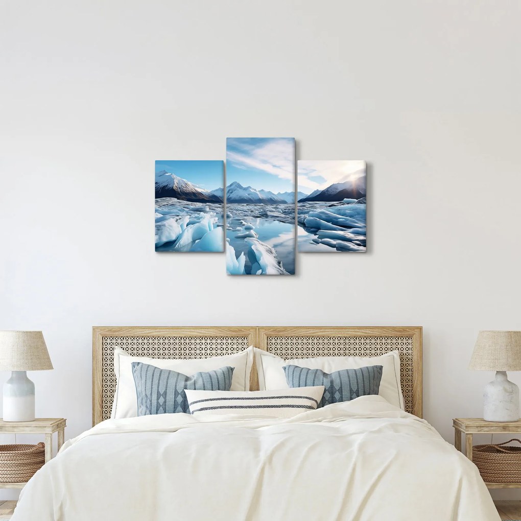 Obraz - Ľadovcové útvary (90x60 cm)