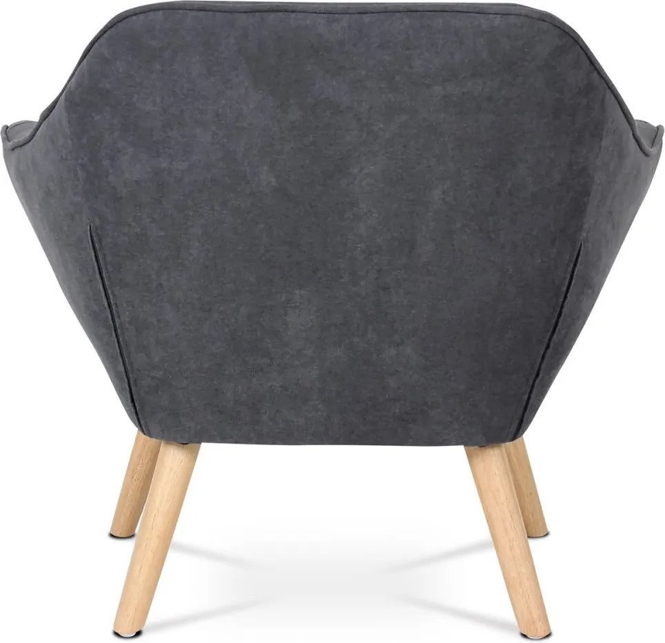 Relaxačné kreslo ASPO — masív, látka, sivá