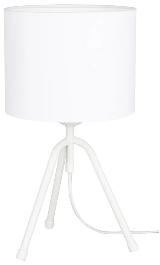 Tami Stolná lampa 1xE27 Max.60W Biela / Biela PVC / Biela