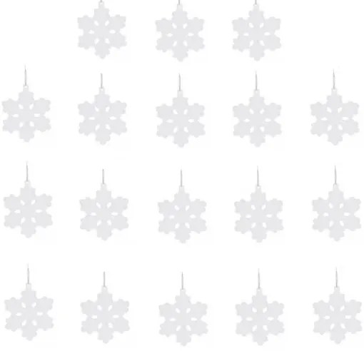 Set závesných snehových vločiek 18 ks |typ 2