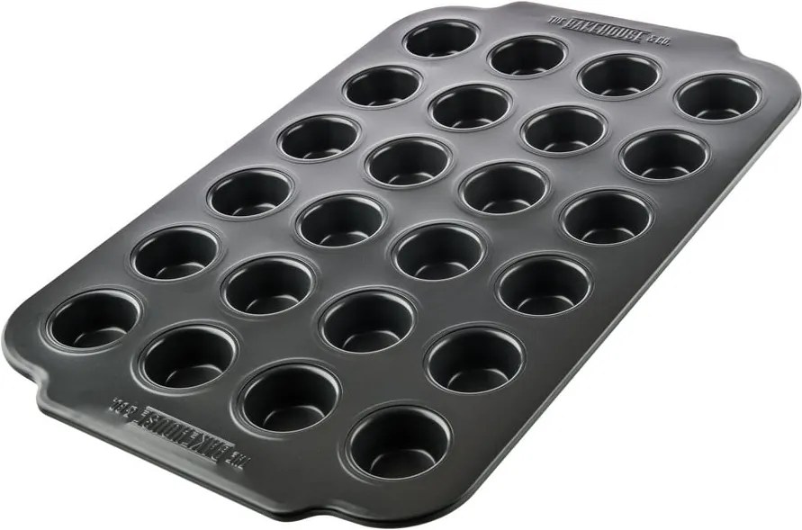 Čierna forma na 24 muffinov s nepriľnavým povrchom Bakehouse Panem