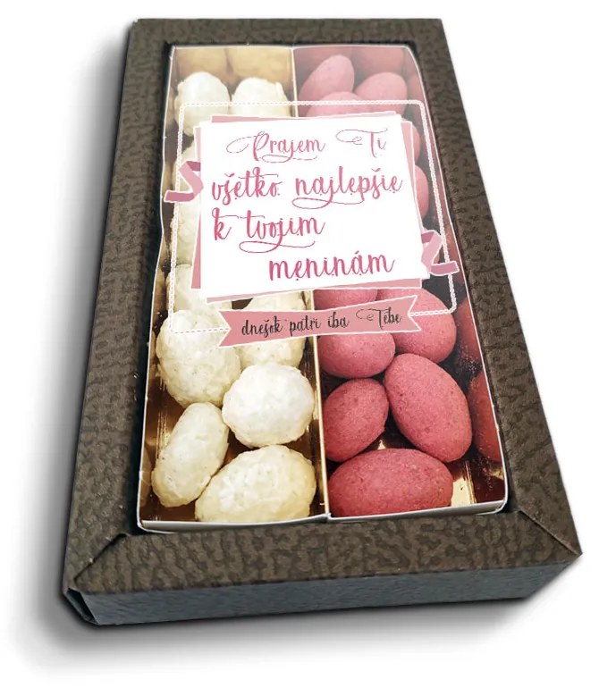 Sablio Mandle v čokoláde Přeji ti vše nejlepší k tvému svátku - 2x 80g
