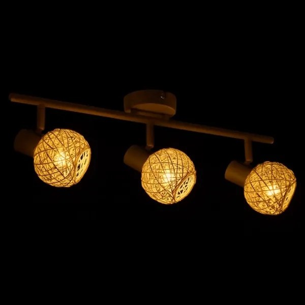 Bodové svietidlo DEX 3xE14/10W/230V béžové/krémové