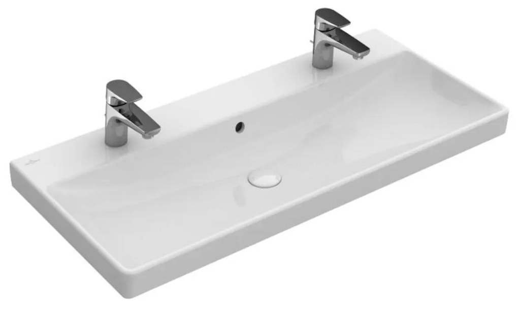 Umývadlo Villeroy & Boch Avento 100x47 cm dva otvory pre batériu 4156A401