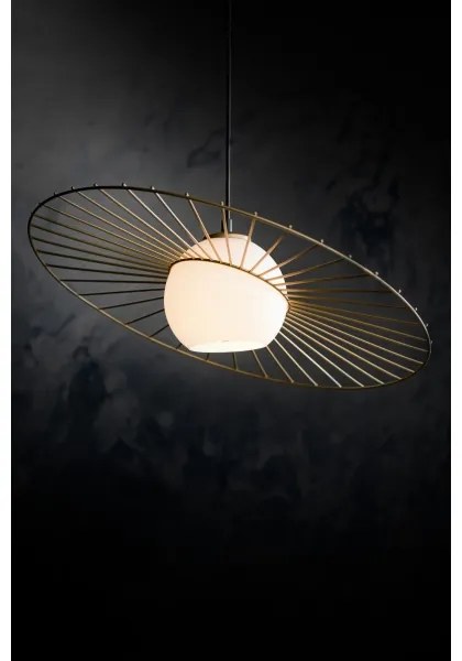 Luster na lanku SOL 1xE27/60W/230V zlatá