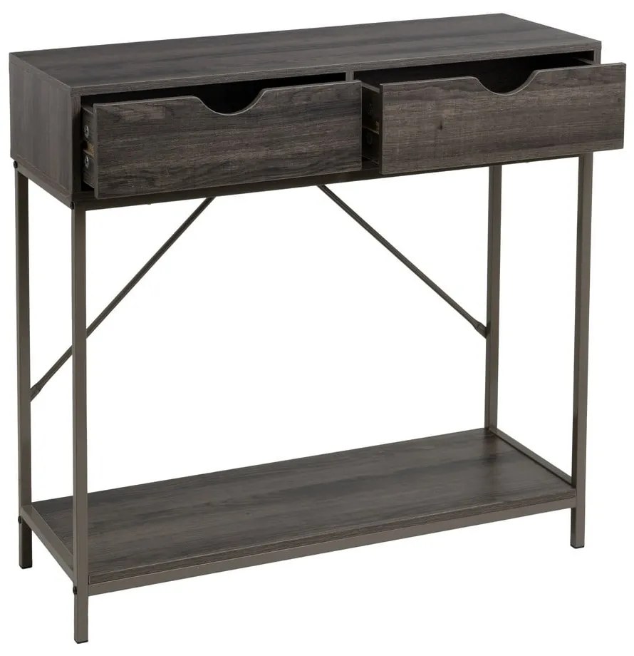 Hnedý konzolový stolík 30x80 cm – Casa Selección