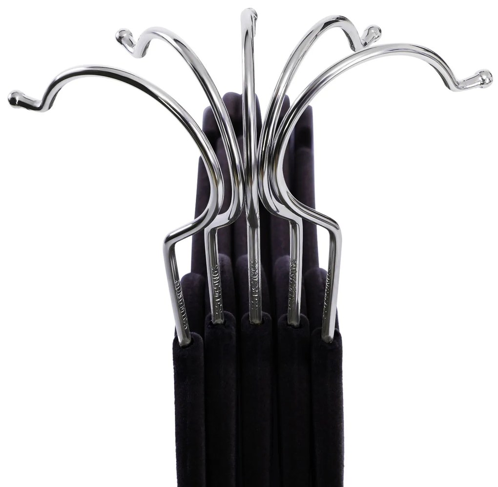 Ramienko na oblečenie s čiernym velúrom, 20ks