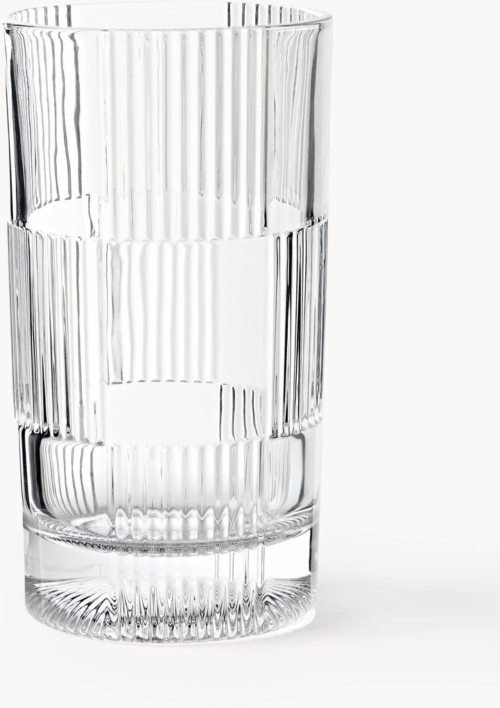 Poháre na kokteily's reliéfnym vzorom Bicchi, 4 ks