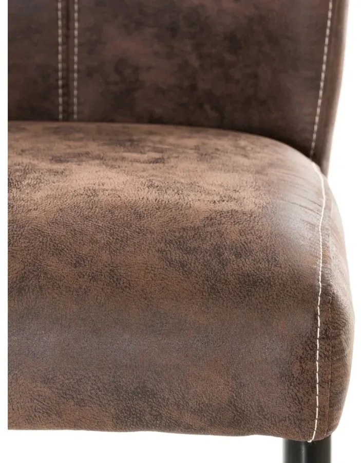 furniture-nabytek.cz - Masívna jedálenská súprava Hankey so 4 stoličkami Kenton, mango/textil/kov, lakovaná, hnedá/čierna