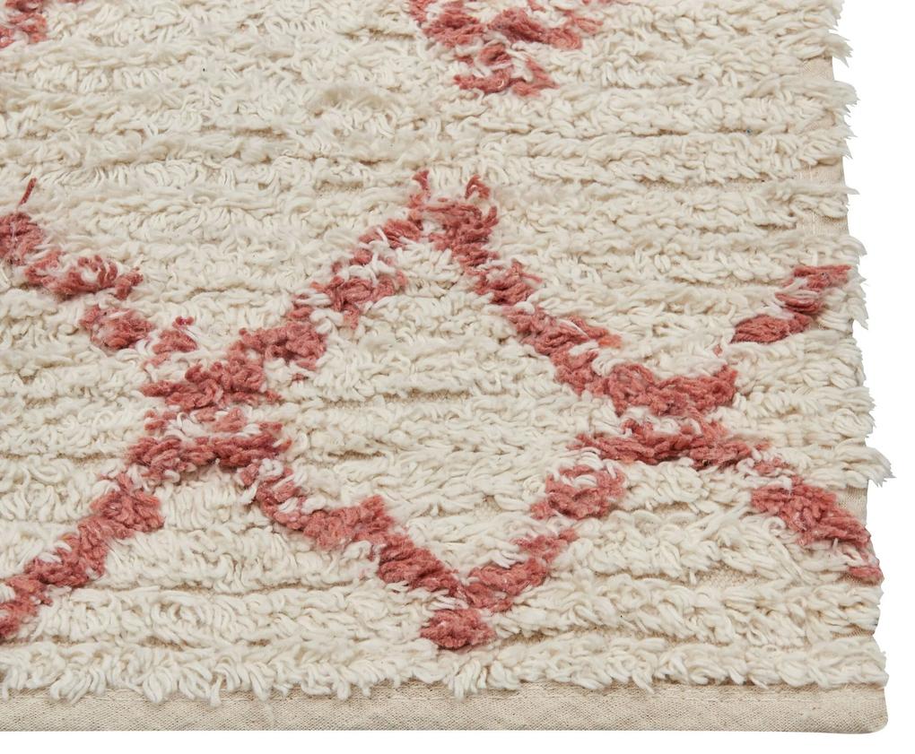 Bavlnený koberec 160 x 230 cm béžová/ružová BUXAR Beliani