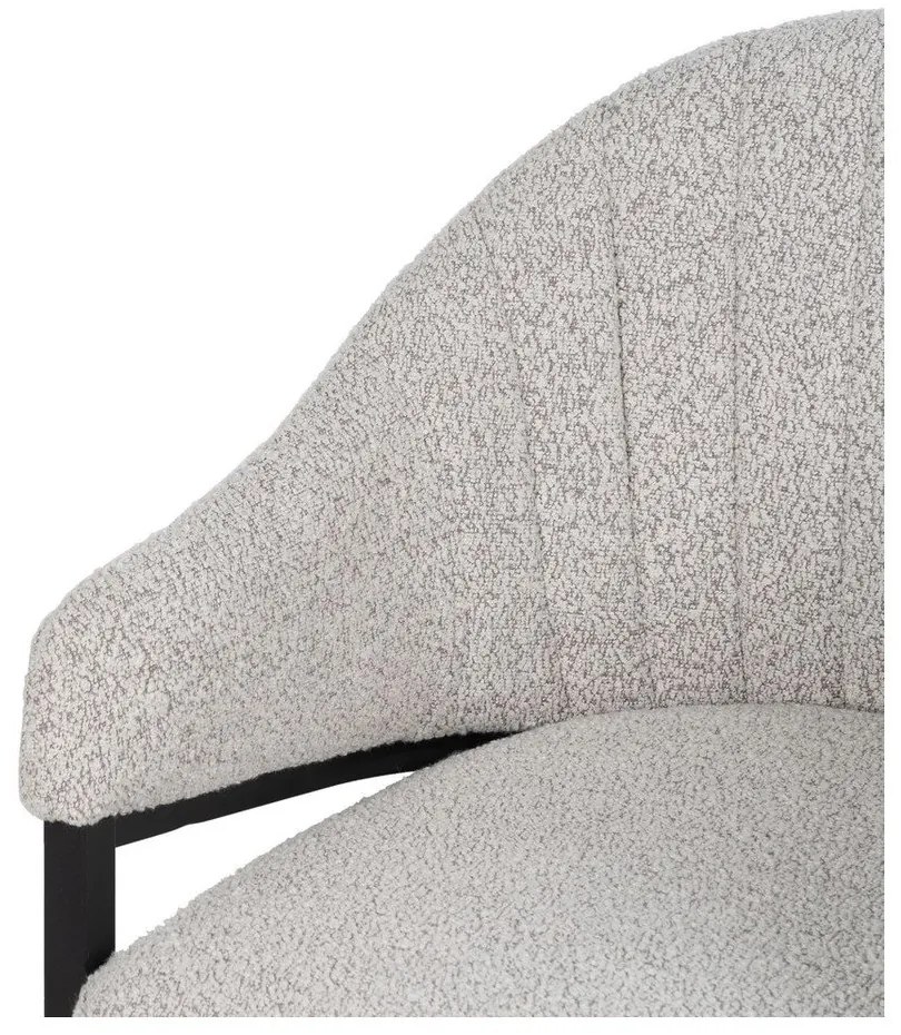 Svetlosivé kreslo – Ixia