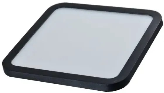 Bodové svetlo Slim 22 Square 3000K Ip44 čierne do sadrokartonu