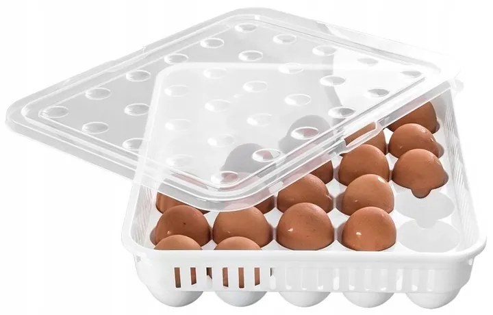 Box na vajíčka, obal na 30 ks vajec, stohovateľný