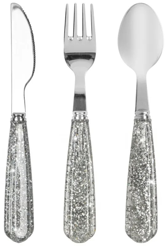 Konges Sløjd Detský príbor Sparkling Silver / Blush sparkling blush