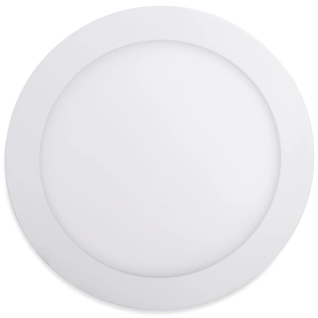 LED Solution Biely vstavaný LED panel guľatý 300mm 24W stmievateľný Farba svetla: Studená biela 102704_10292