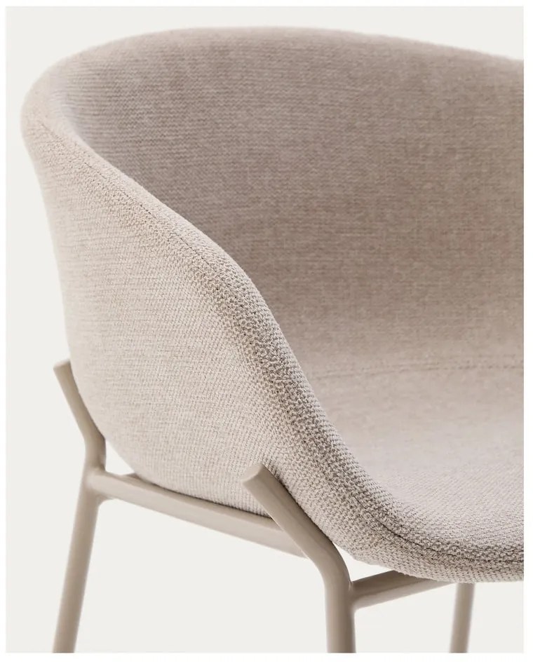 Béžová barová stolička (výška sedadla 65 cm) Yvette – Kave Home