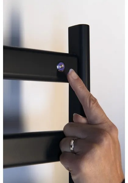 Sapho - Elektrický sušiak na uteráky ELIAS 105W/230V 49x73 cm matná čierna