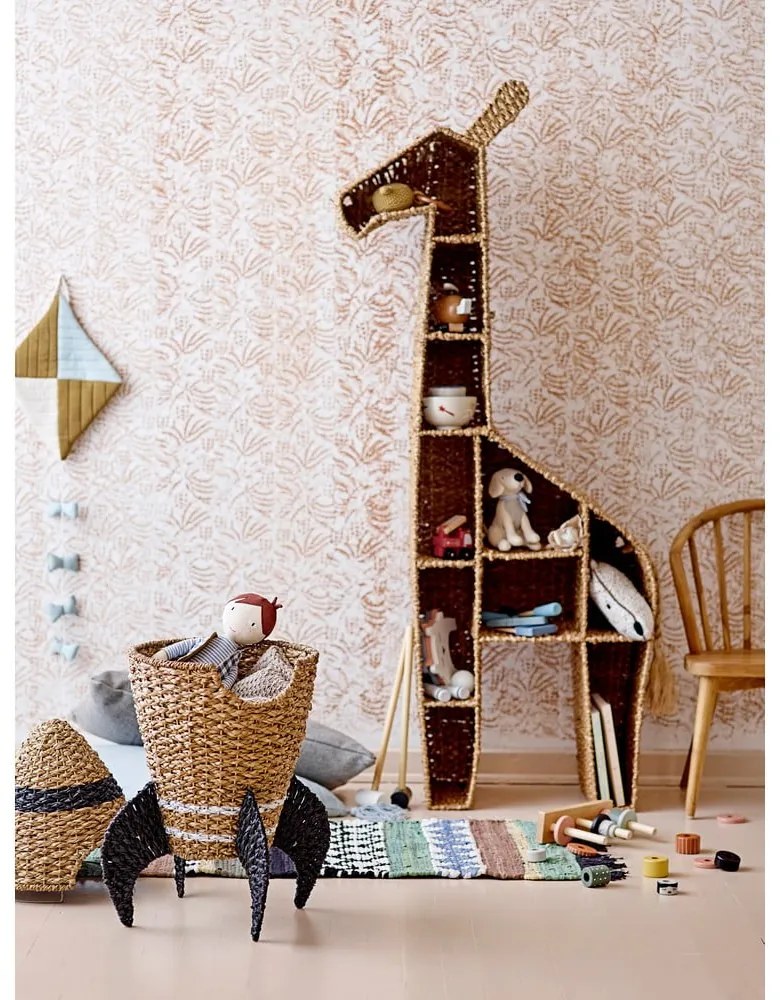 Detská ratanová knižnica 46x148 cm Kalu - Bloomingville Mini