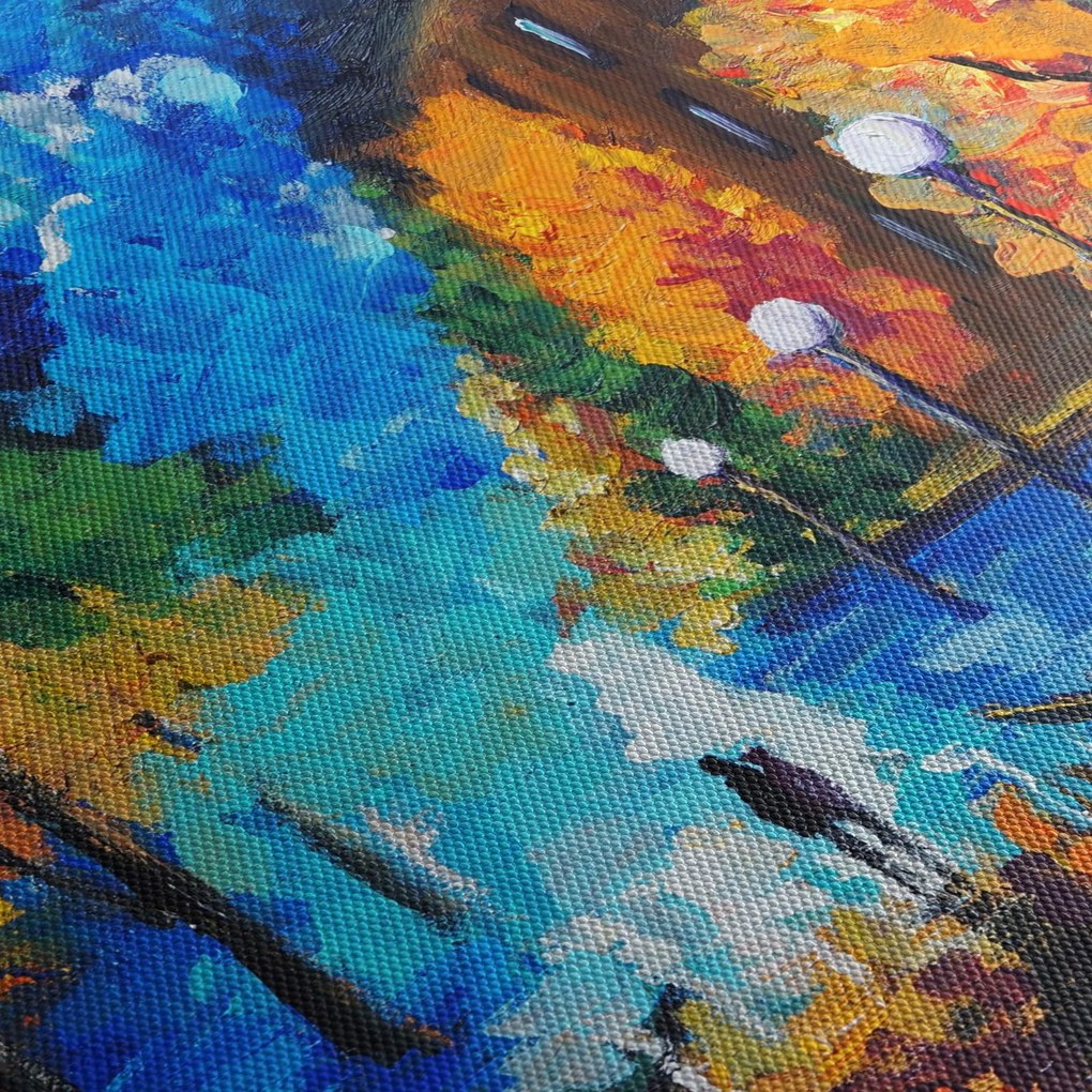 Obraz - Milenci, Pointilizmus (70x50 cm)