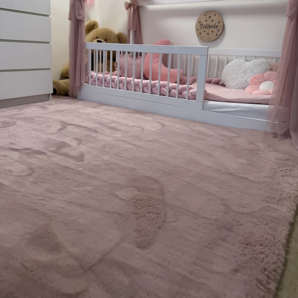 Kusový koberec Pouffy 5100 Rose, 240x340, ružová, obývacia izba, Ayyildiz