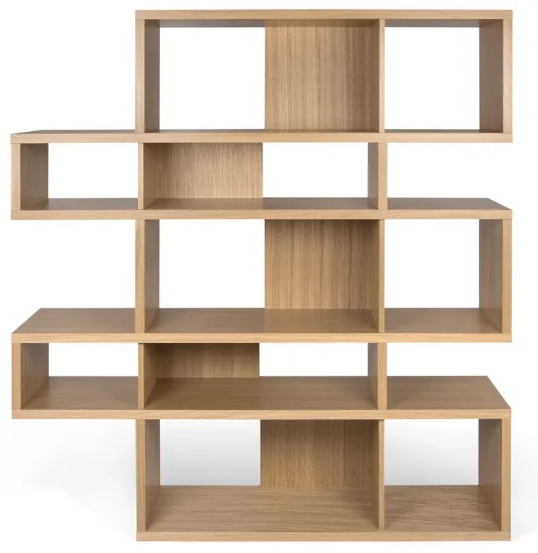 Knižnica v dubovom dekore TemaHome London, 34 × 160 cm