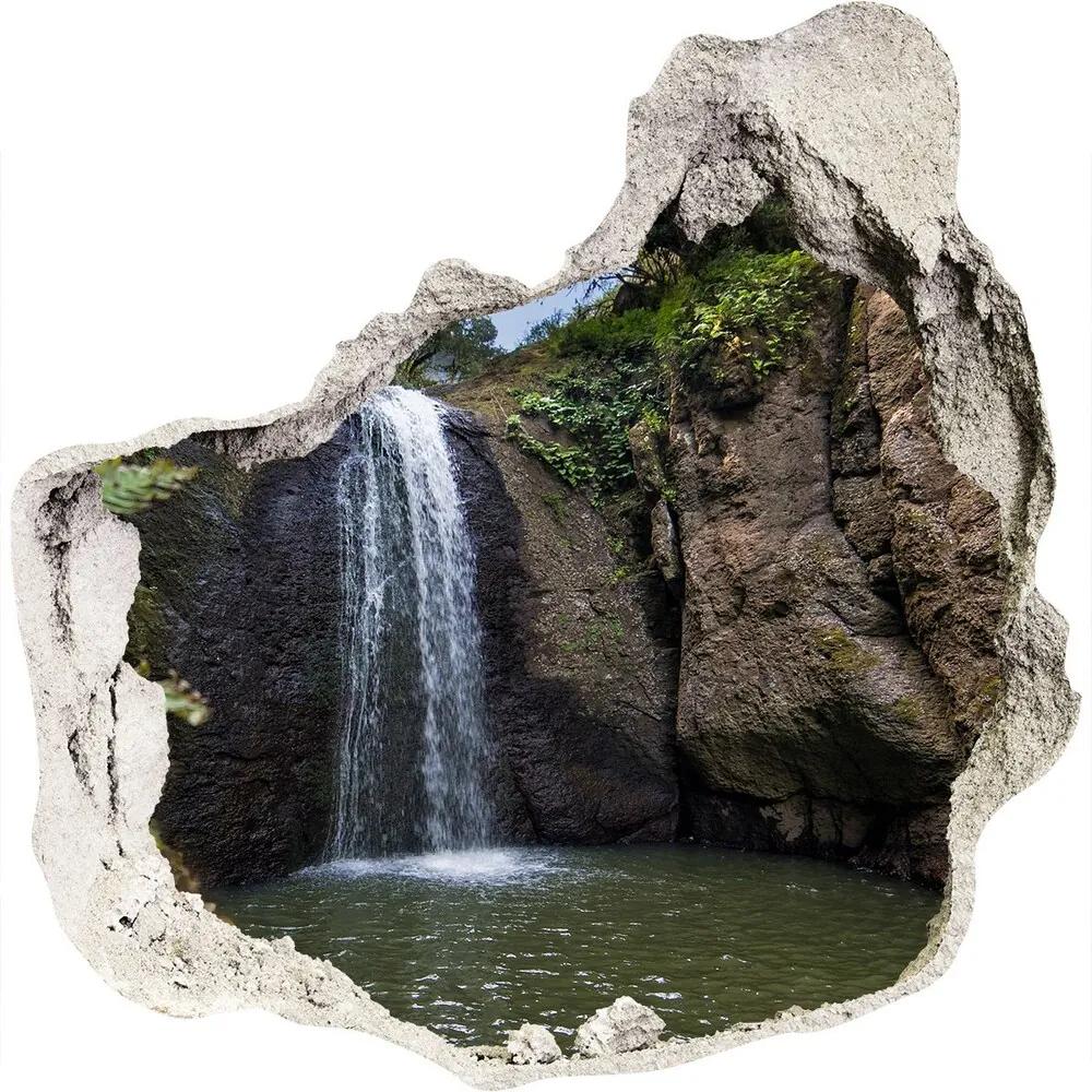 Nálepka 3D diera Vodopád na sardínii nd-p-82196766