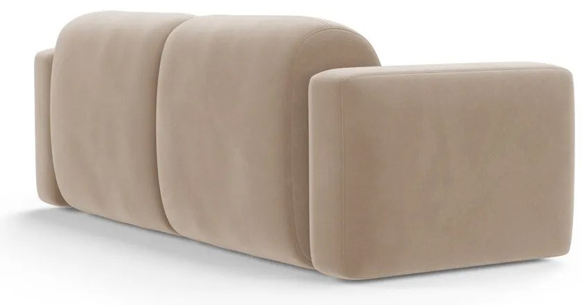 Béžová zamatová pohovka 220 cm Strino – Cosmopolitan Design