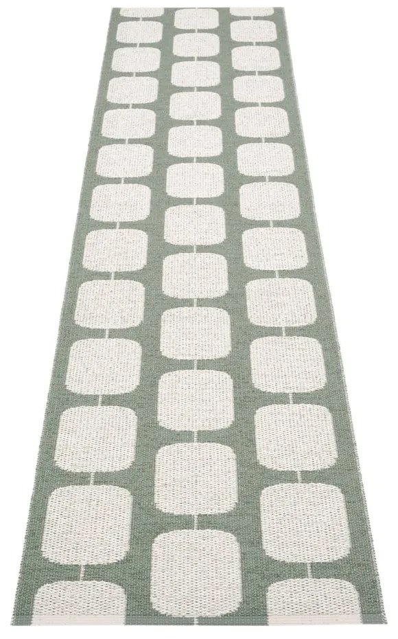 Zeleno-krémový vnútorný a vonkajší behúň 70x300 cm Sten Army – Pappelina