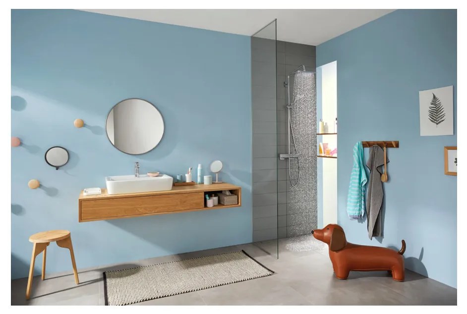 Hansgrohe Croma E, showerpipe 280 1jet so sprchovým termostatom, chróm, HAN-27630000